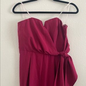 Mustard Seed Pink Strapless Jumpsuit